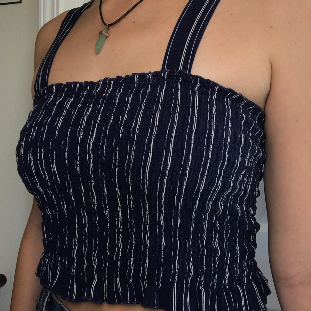 Smocked crop top